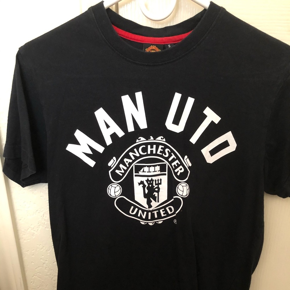 Manchester United man utd shirt black white jersey